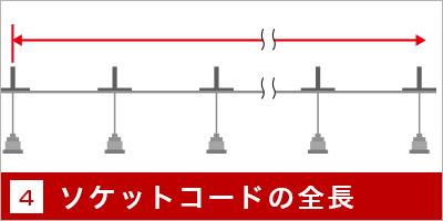 ソケットコードの全長