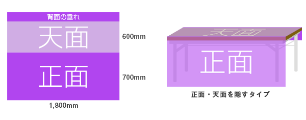 背面が開くタイプイメージ