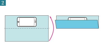 スマホやデジカメの包み方【2】